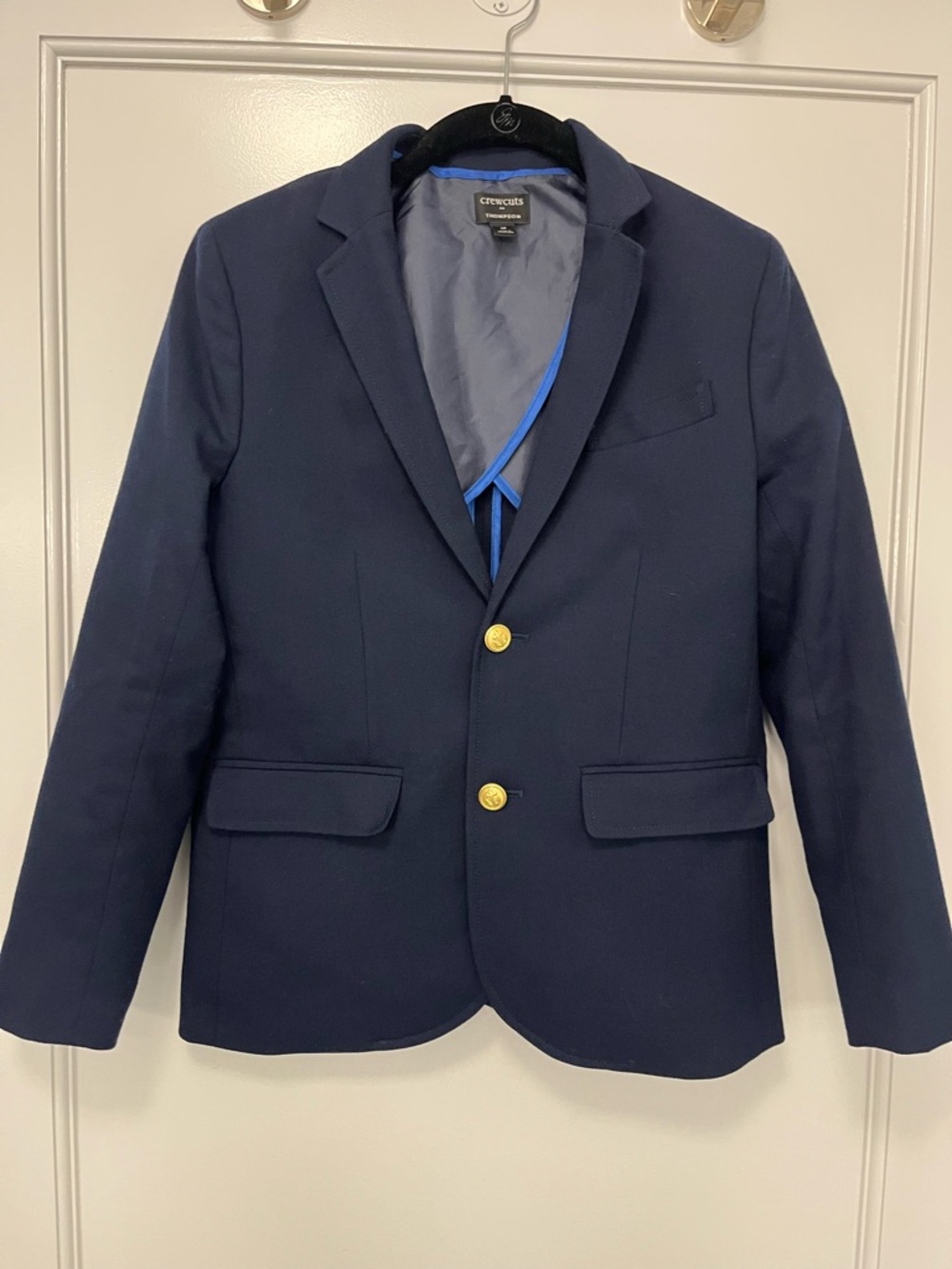 J Crew Crewcuts Navy Blazer with Gold Buttons Size 12